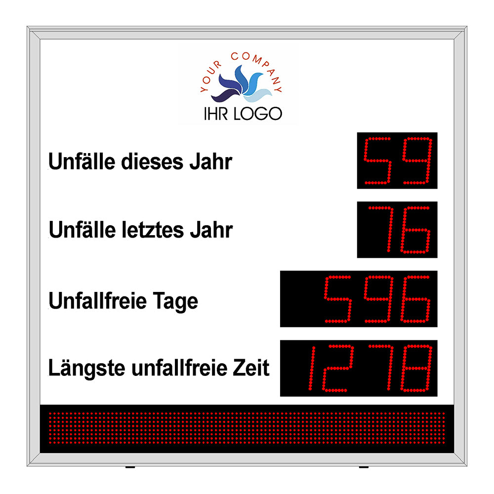 Safety-Expert Outdoor - unfallfreie Tage Anzeige